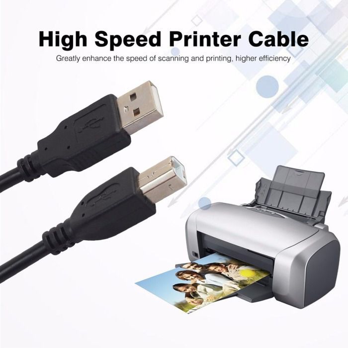 Câble pour imprimante GX HIGH 3M mètre USB 2.0 Extension haute vitesse pour  Canon, Hp, Epson