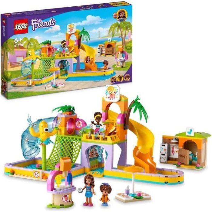 LEGO® 41720 Friends Le Parc Aquatique, Jouet d'Été à Construire pour Enfants  de 6
