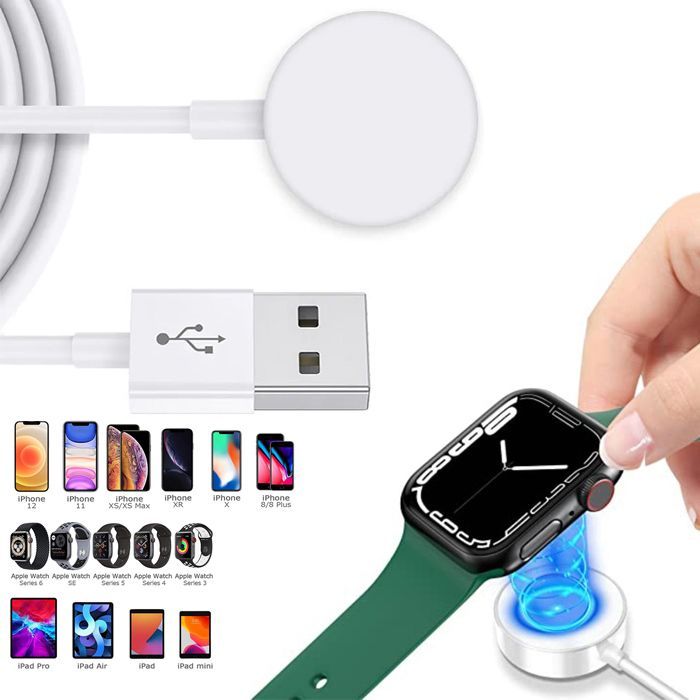 Chargeur sans-fil magnétique Apple Watch Série 1, 2, 3, 4, 5, 6
