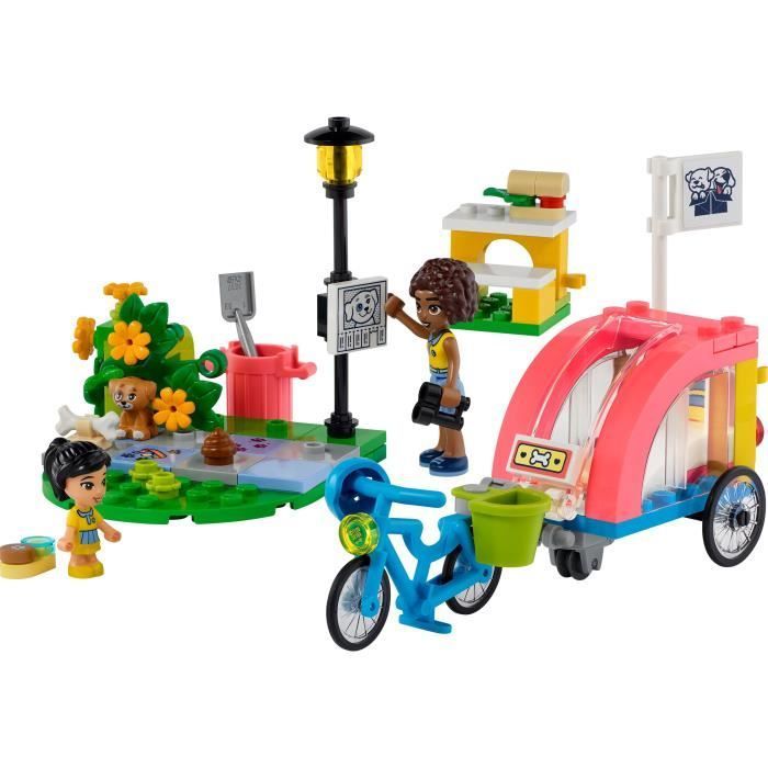 LEGO® Friends 41738 Le Vélo de Sauvetage Canin, Jouet Enfants 6 Ans, avec  Figurine de Chiot