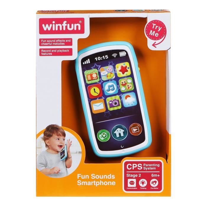 WINFUN - Smartphone factice - effets sonores amusants