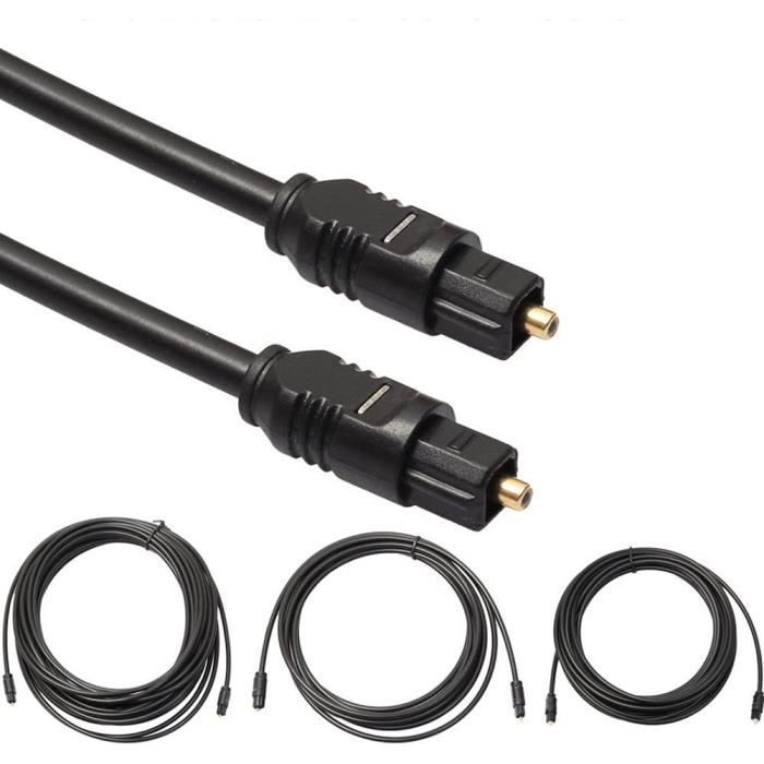 Câble Optique Audio Numérique Toslink 3m