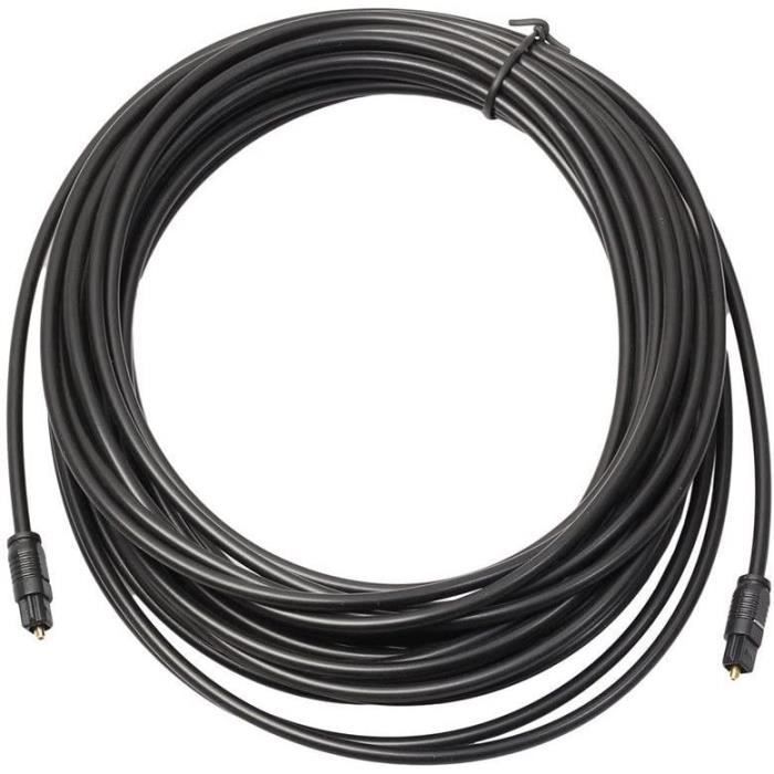 Basics Câble optique audio numérique TOSLINK, 1.83 m, Noir