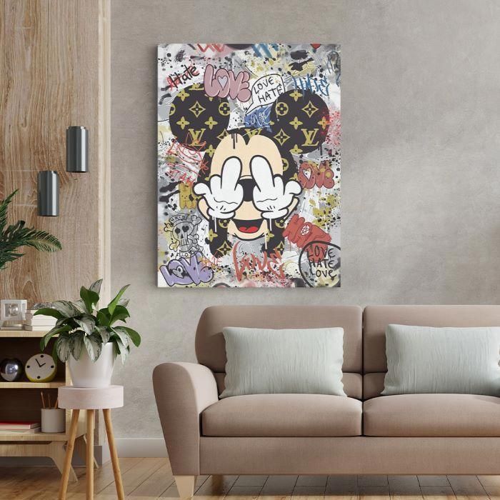 Tableau décoratif Mickey Mouse X Louis Vuitton - POP ART