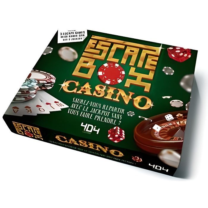 Escape Box Casino - Escape game adulte de 3 à 6 joueurs - Dès 14 ans et  adulte sur marjanemall aux meilleurs prix au Maroc