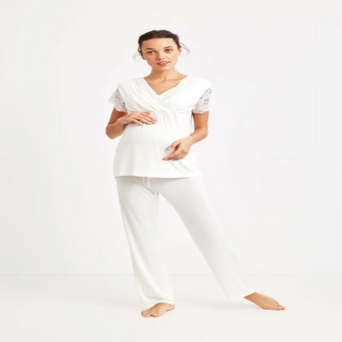 Pyjama maternité blanc