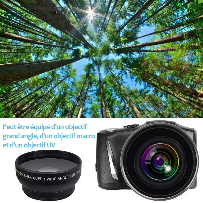 Appareil photo numérique 4K 48MP appareil photo de blogue vidéo, appareils  photo pour la photographie et , zoom numérique 16X, écran pivotant à