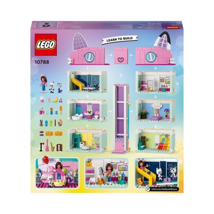 LEGO® 10788 La Maison Magique de Gabby, Jouet de Maison de Poupées avec  Figurines