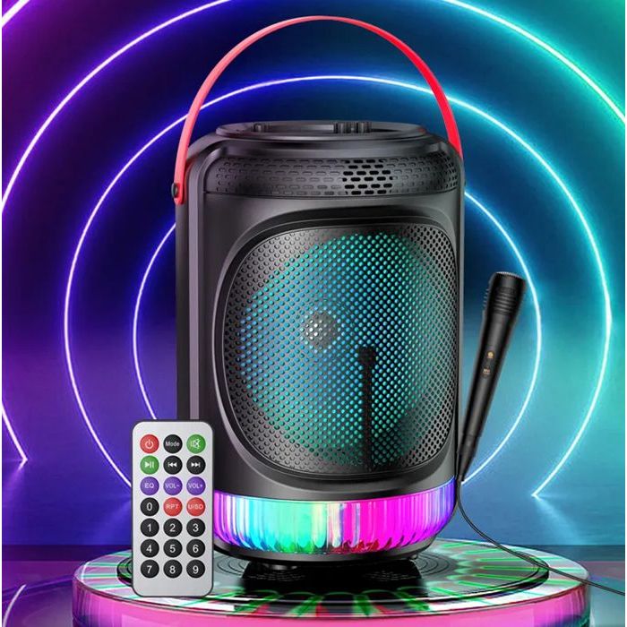 ENCEINTE Haut-parleur sans fil lumières colorées effets sonores choquants  AUX USB Home cinéma Lecteur audio