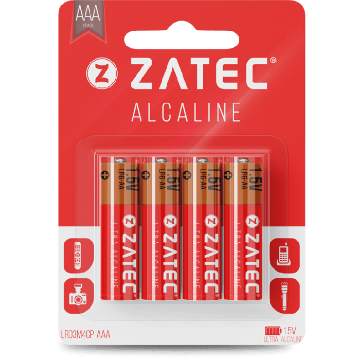 Piles Alcalines LR03-AAA (Pack de 4)