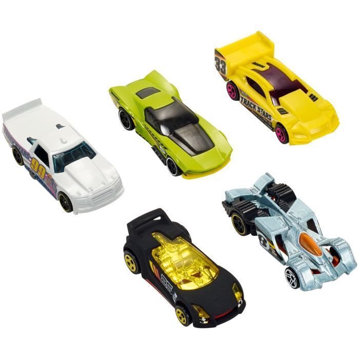 Coffret de 3 voitures HOT WHEELS - Modèle aléatoire - Voiture miniature -  Intérieur - Enfant - Bleu