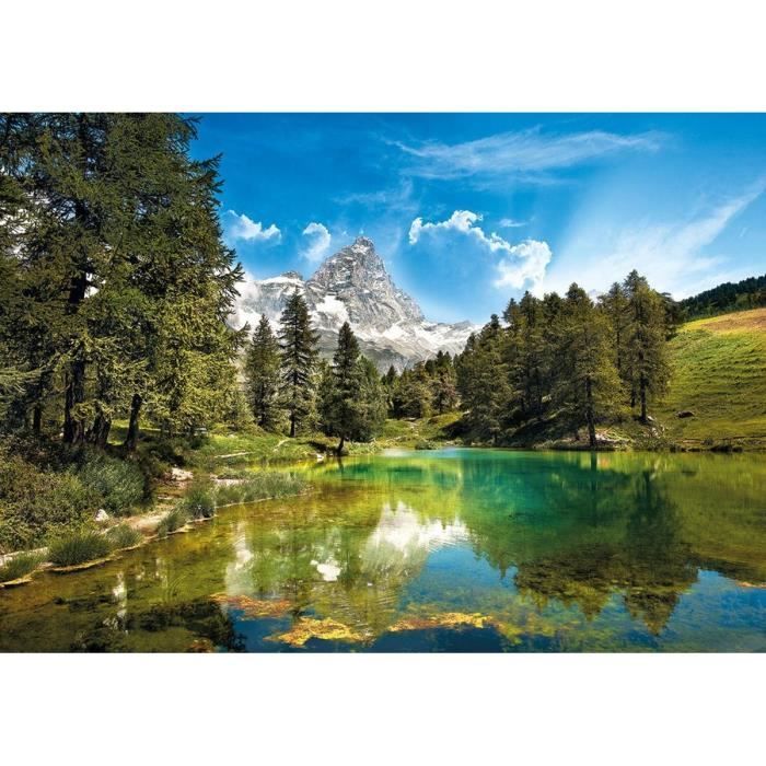 Puzzle paysage et nature - Clementoni - Le lac Bleu - 1500 pièces - Adulte  - Italie