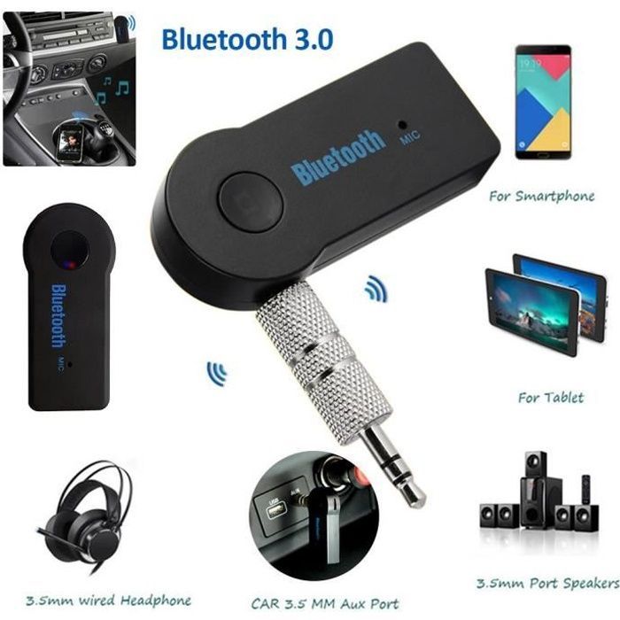 Adaptateur émetteur récepteur Bluetooth 5.0 2 en 1
