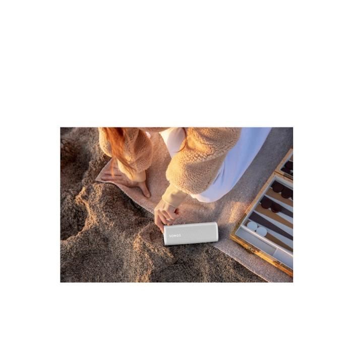 Enceinte sans fil Bluetooth et Wifi Sonos Roam Blanc - Enceinte sans fil