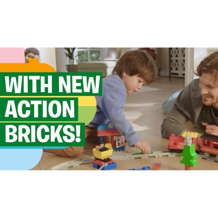 Soldes LEGO Duplo - Les rails et le pont du train (10872) 2024 au meilleur  prix sur