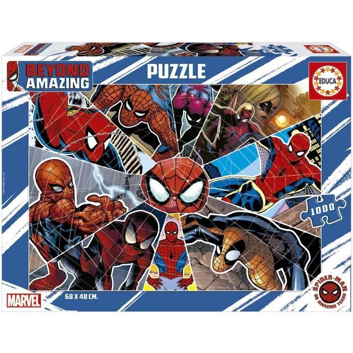 Puzzle SPIDER-MAN BEYOND AMAZING - 1000 pièces - Marque Educa - Pour enfant  à partir de 14 ans