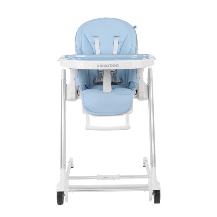 Kikkaboo chaise haute pour enfant Maple réglable, roulettes