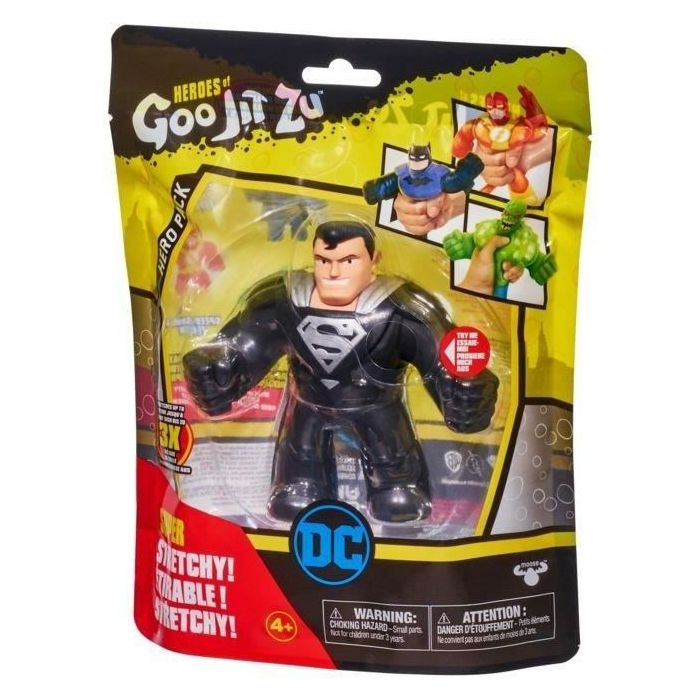 Figurine Superman Armure noire 11cm - Goo Jit Zu DC Comics MOOSE TOYS