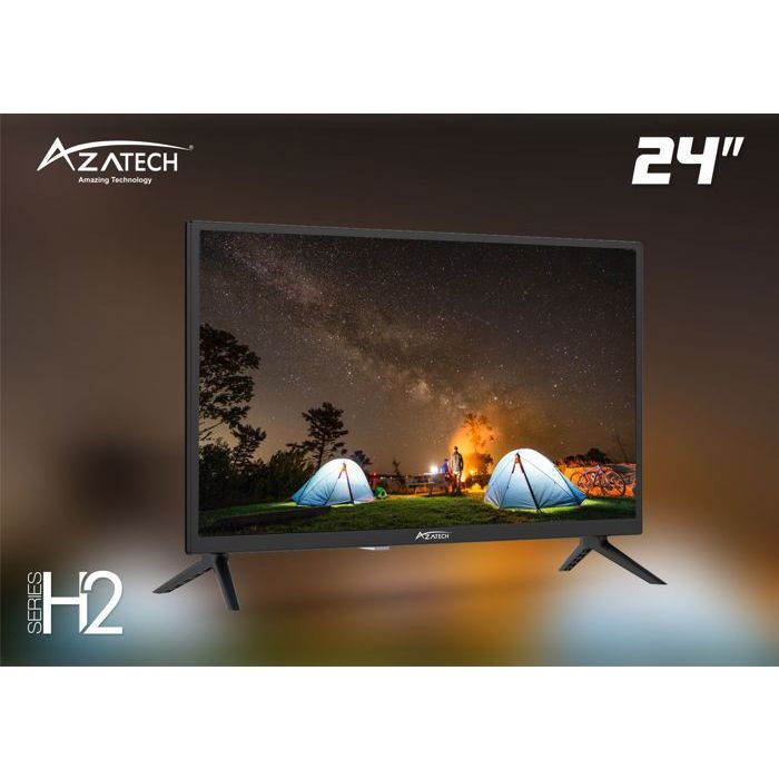 TV LED HD 24 POUCES AZ-24H2 AZATECH (RECEPTEUR INTEGRE + TNT GRATUITS) -  Aswak Assalam