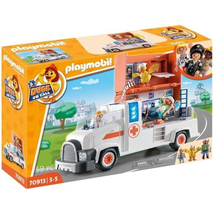 Playmobil - 70048 - L'hôpital - Hélicoptère de secours