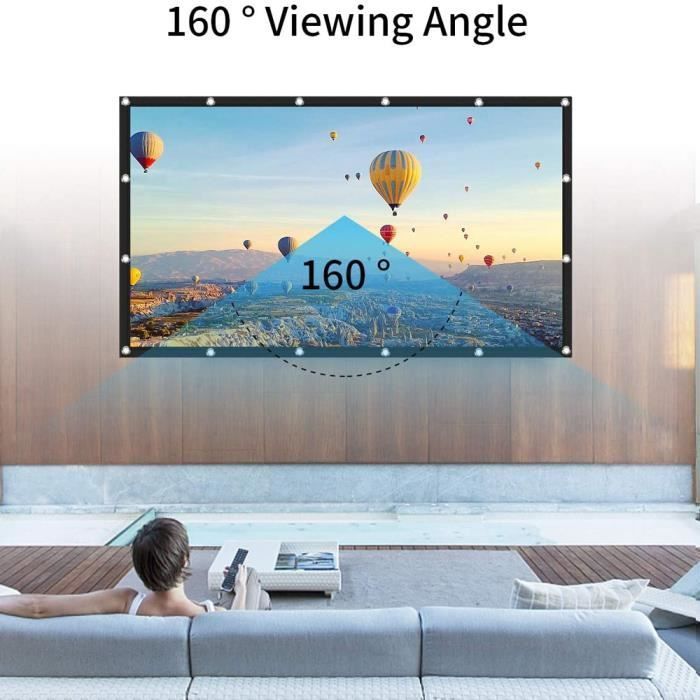 120 pouces HD 16: 9 écran de projection de cinéma à domicile  ZHM80425005_1234