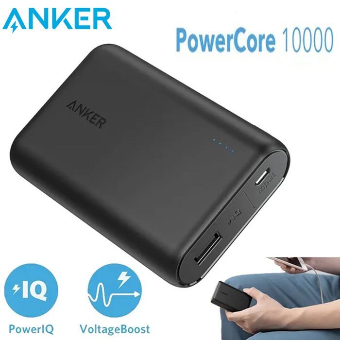 Anker Power Bank PowerCore 10000 Slim Compact 10000mAh External Battery,  High-Speed PowerIQ POUR TELEPHONE SMARTPHONE
