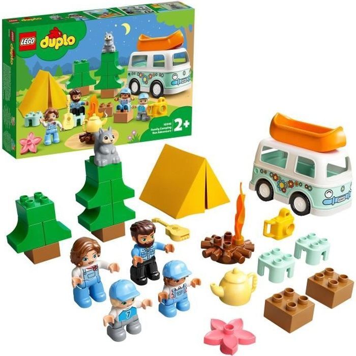 LEGO® 10946 DUPLO® Town Aventures en camping-car en famille Jouet Enfant 2+  ans, Set éducatif sur marjanemall aux meilleurs prix au Maroc