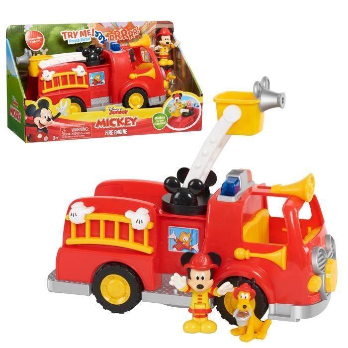 Mickey, Camion de Pompier , avec fonctions sonores et lumineuses