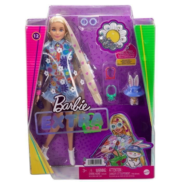 Barbie-Dressing Extra avec Accessoires, coffret pour 3ans et plus