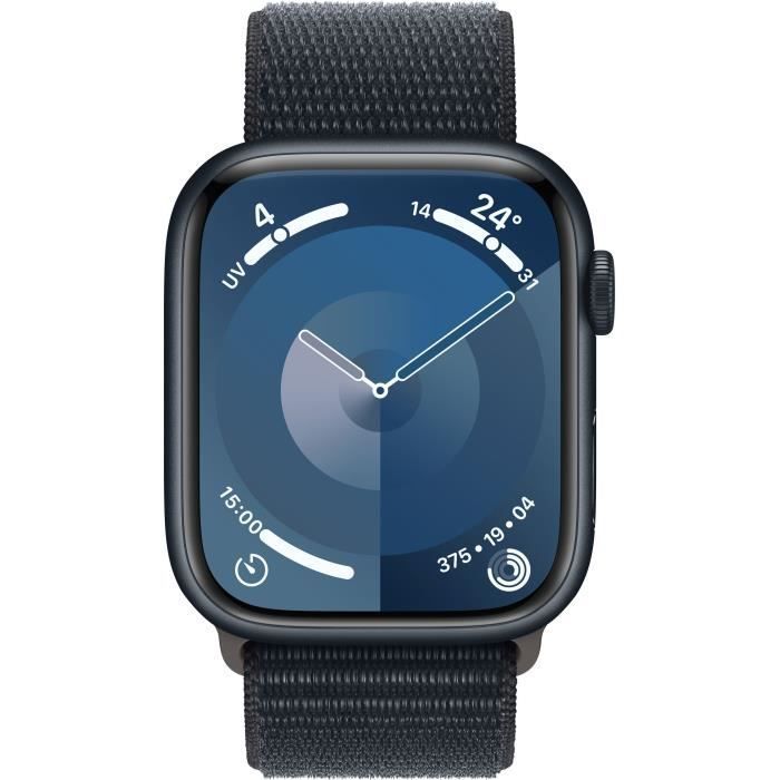Apple Watch Series 9 GPS + Cellular - 45mm - Boîtier Midnight