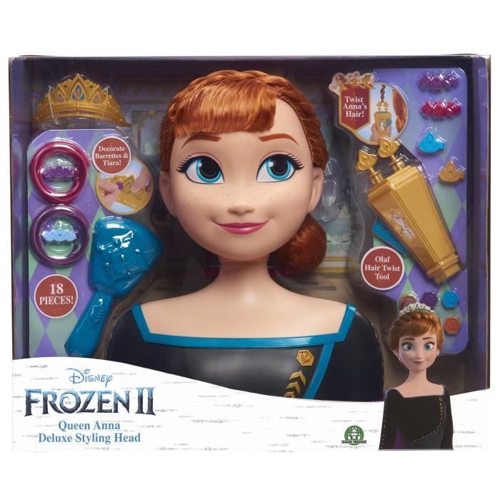 Tête à Coiffer Deluxe La Reine des Neiges 2 - Anna - Disney Princess