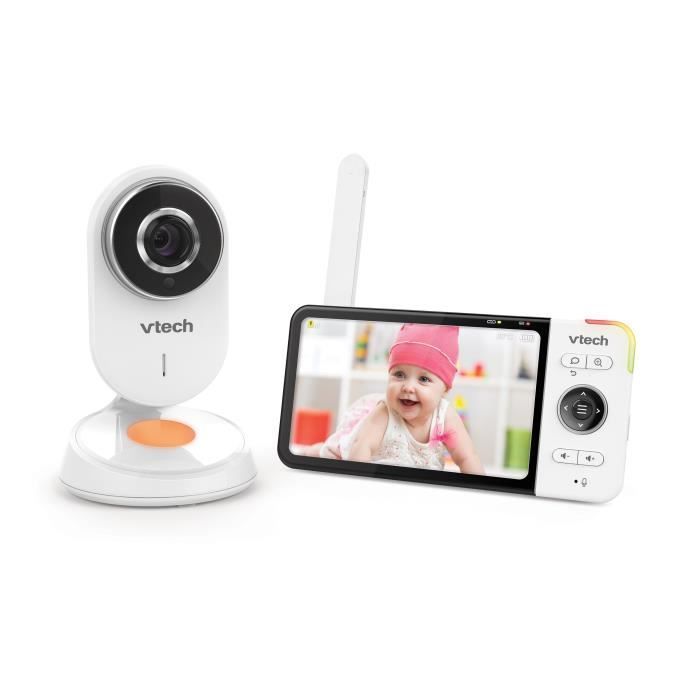 VTECH - Babyphone Vidéo Wide View HD (Écran 5 Ultra Plat HD - Veilleuse) -  BM818 sur marjanemall aux meilleurs prix au Maroc