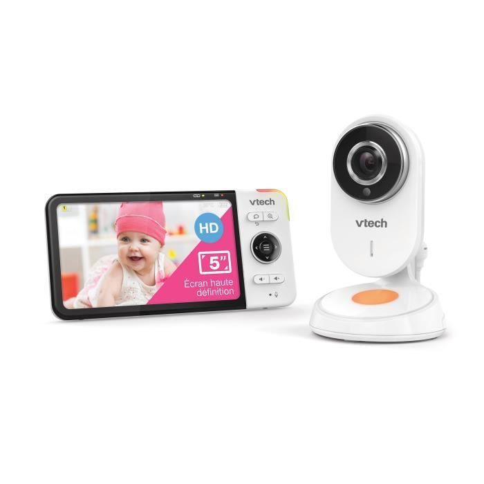 VTECH - Babyphone Vidéo Wide View HD (Écran 5 Ultra Plat HD - Veilleuse) -  BM818 sur marjanemall aux meilleurs prix au Maroc