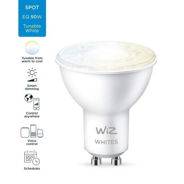 WiZ Ampoule connectée Blanc variable GU10 50W sur marjanemall aux meilleurs  prix au Maroc