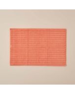 Serviette de pied ondulée 100% coton Orange (50x80 cm)